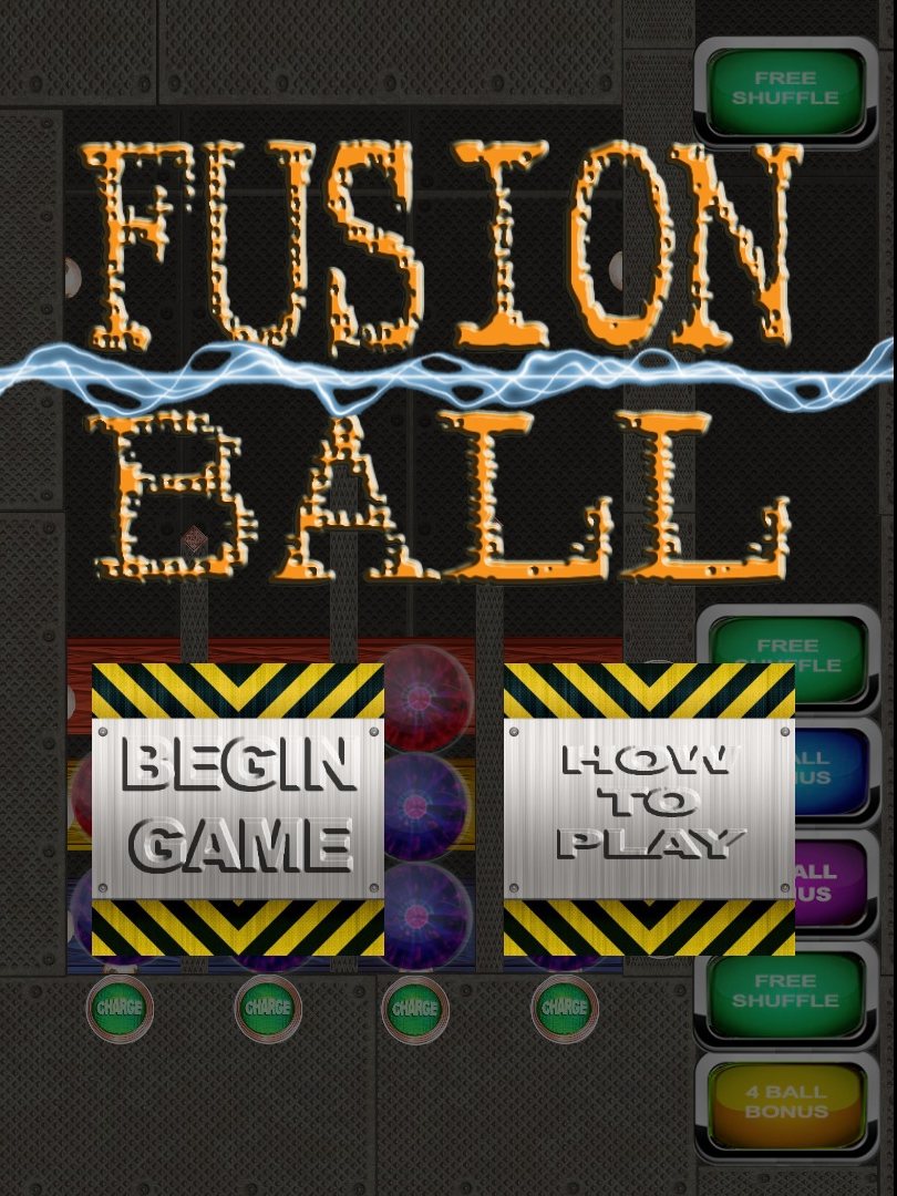 Fusion Ball 1.0 : Main menu