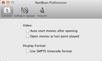 ReelBean 5.9 : Program Preferences