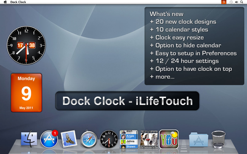 Dock Clock 1.9 : Dock Clock screenshot