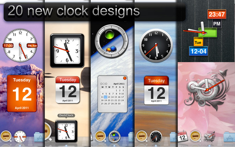 Dock Clock 1.9 : Dock Clock screenshot