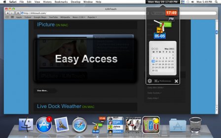 Dock Clock screenshot
