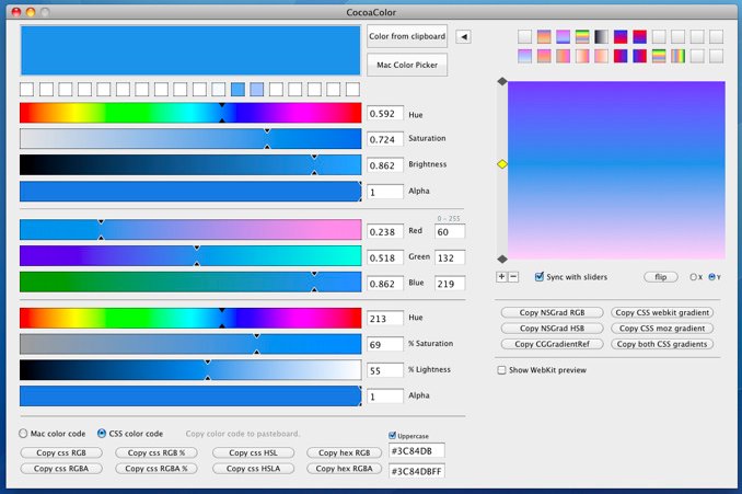 CocoaColor 2.1 : Main window