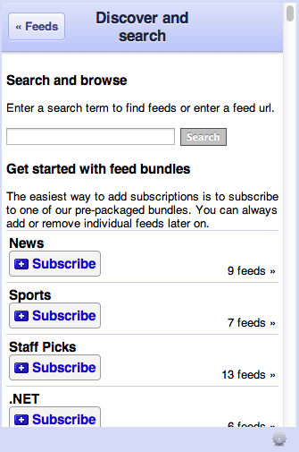 Tab for Google Reader 1.0 : Discover and search