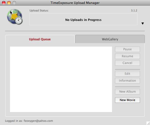 Upload Manager 3.1 : Main Window