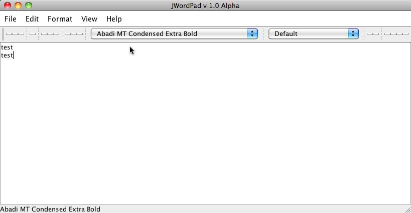 WordPad 1.0 : Main Window