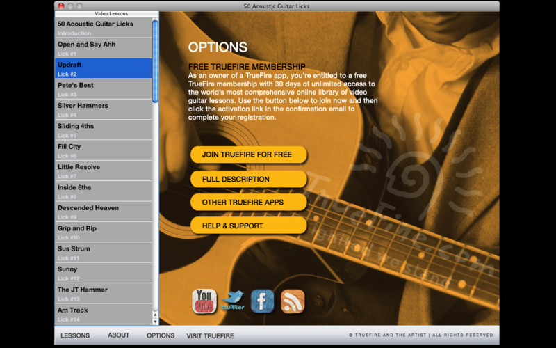 50 Acoustic Guitar Licks 1.0 : 50 Acoustic Guitar Licks screenshot