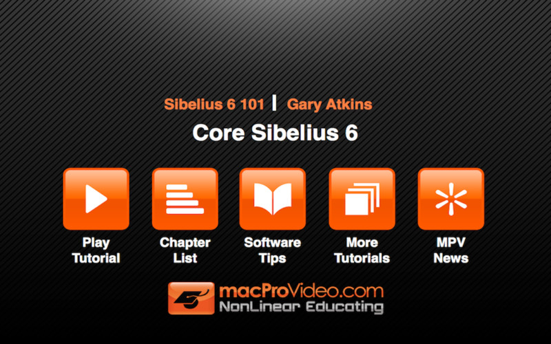 Course For Sibelius 6 1.0 : Course For Sibelius 6 screenshot