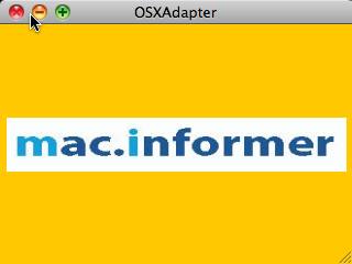 OSXAdapter 2.0 : Main window