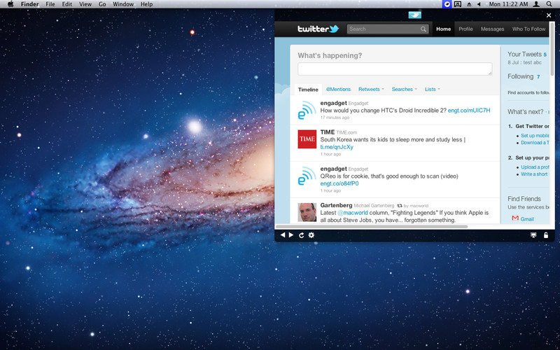 Social for Twitter 1.7 : Main window