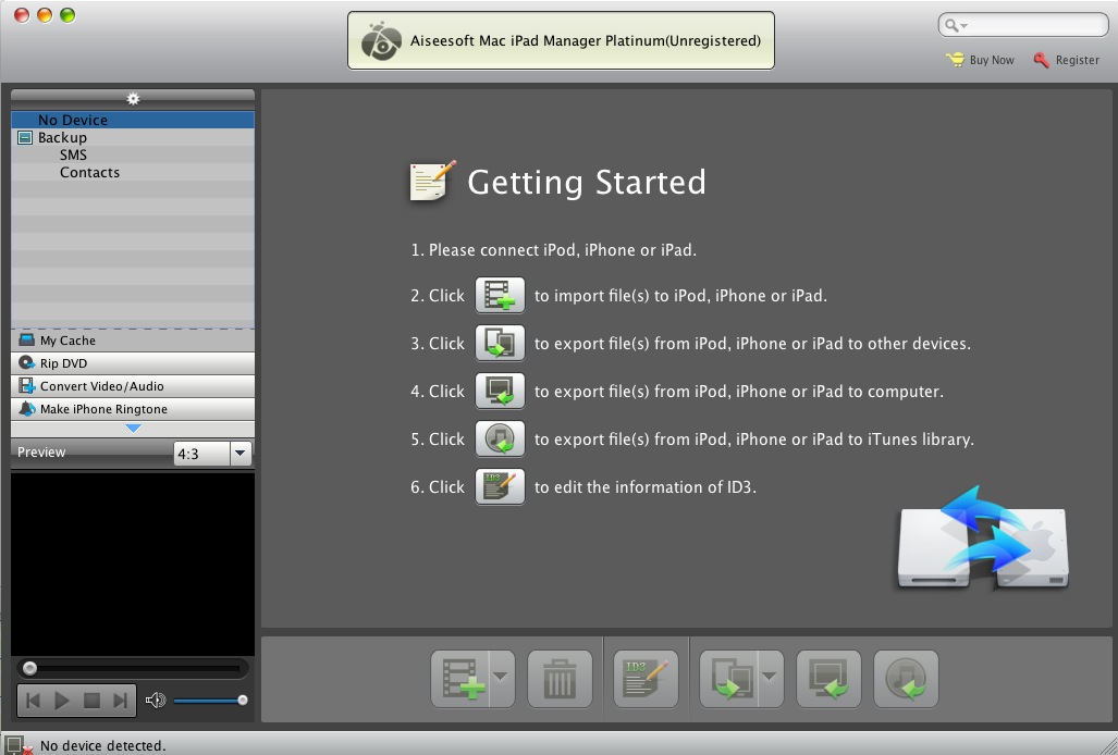Aiseesoft iPad Converter Suite for Mac Platinum 6.2 : iPad Manager