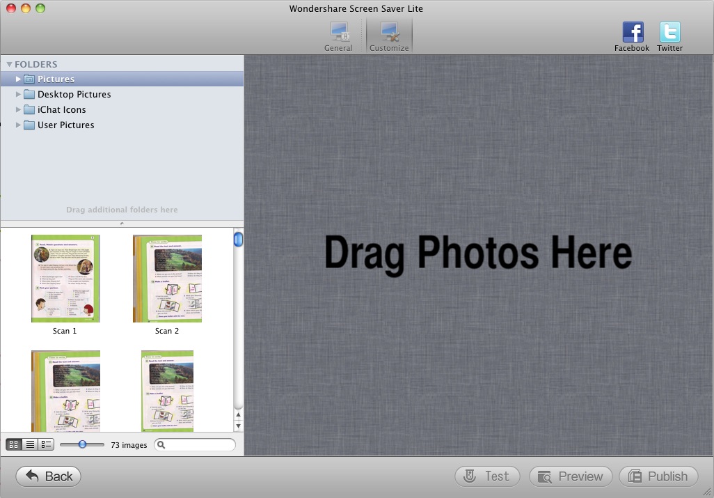 Screen Saver Lite 1.0 : Add photos