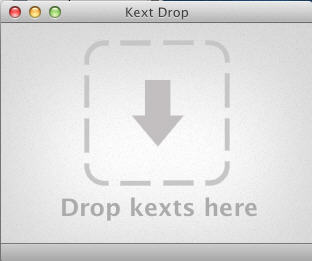 Kext Drop 1.0 : Main Window