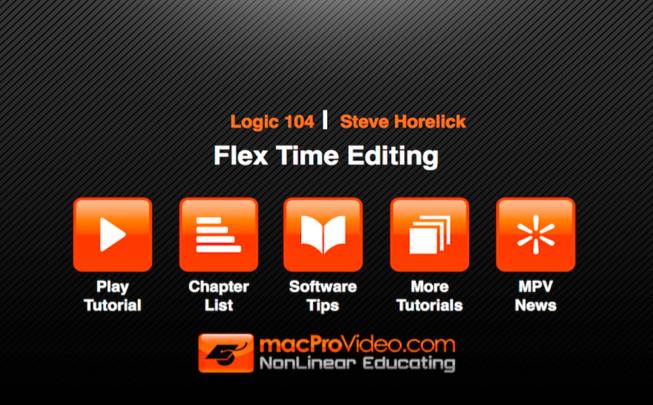 Course For Logic Flex Time Editing 1.0 : Main window