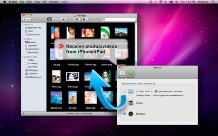 PhotoSync - wirelessly transfers your photos an... screenshot