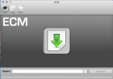 ECM 1.0 : Main Window