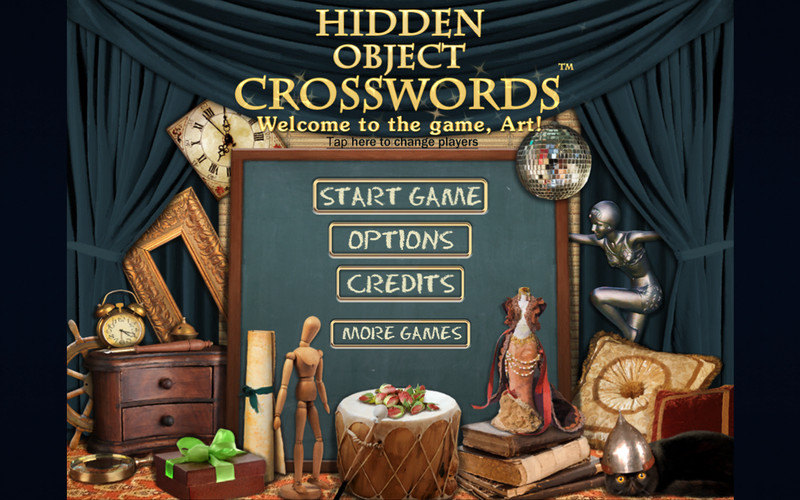 Hidden Object Crosswords 1.0 : Main window