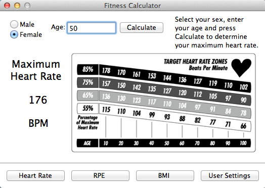 FitnessCalculator 1.1 : Heart Rate