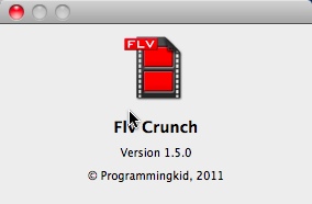 Flv Crunch 1.5 : About window