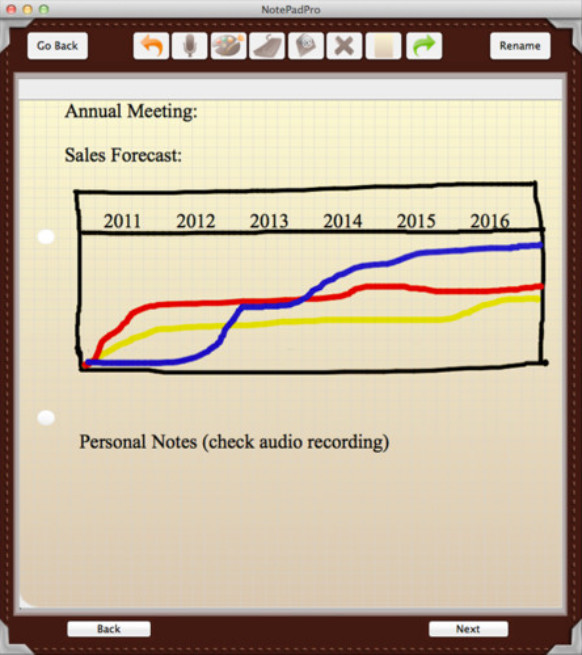 NotePad Pro 1.0 : Main window