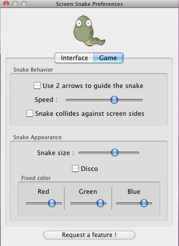 Screen Snake 1.9 : Preferences
