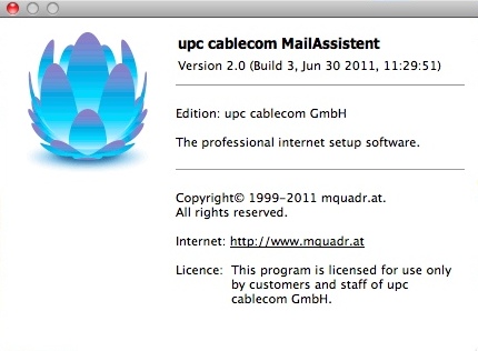 upc cablecom MailAssistent : Main window