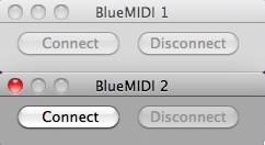 BlueMIDI 1.3 : Main window