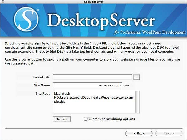 DesktopServer 3.3 : Main Window