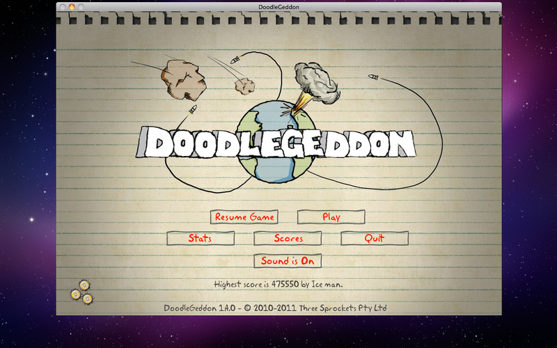 DoodleGeddon 1.6 : DoodleGeddon screenshot