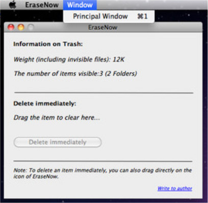 EraseNow 1.1 : Main window