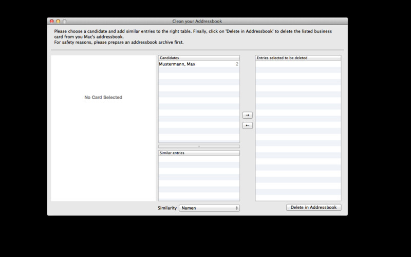 Addressbook Tool 1.1 : Addressbook Tool screenshot