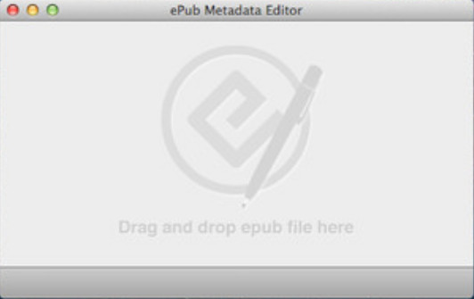 ePub Metadata Editor 1.0 : Main window