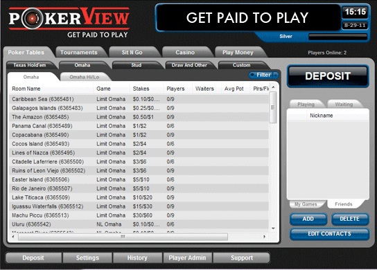 PokerView 5.0 : General view