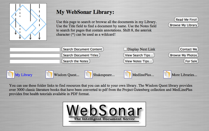 WebSonar 2011.0 : WebSonar screenshot