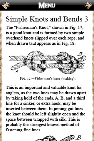 Knots Splices and Rope Work 1.6 : Main window
