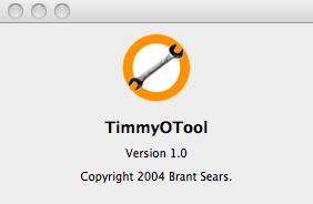 TimmyOTool 1.0 : Main window