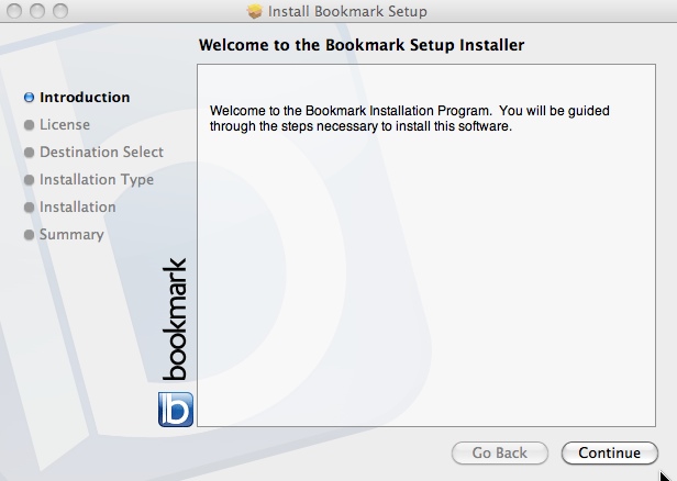 bookmark 2.0 : Main window