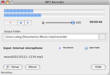 Mp3 Sound Recorder 1.5 : General view