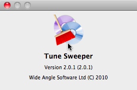 Tune Sweeper 2.0 : About window