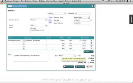 Accounter screenshot