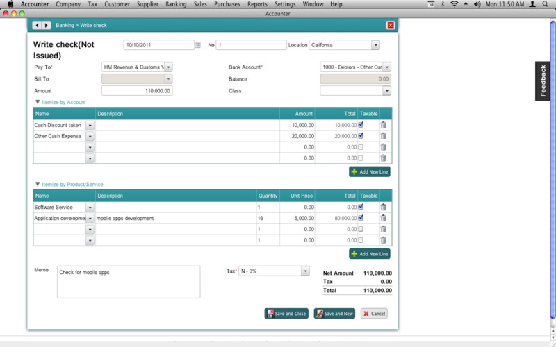 Accounter 1.1 : Accounter screenshot