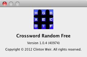 Crossword Random 1.0 : About