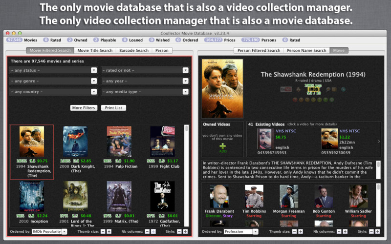 Coollector Movie Database 3.2 : Coollector Movie Database screenshot