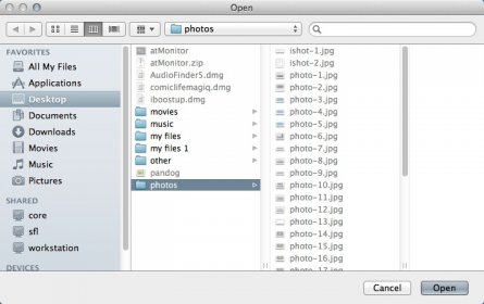 Selecting Input Folder