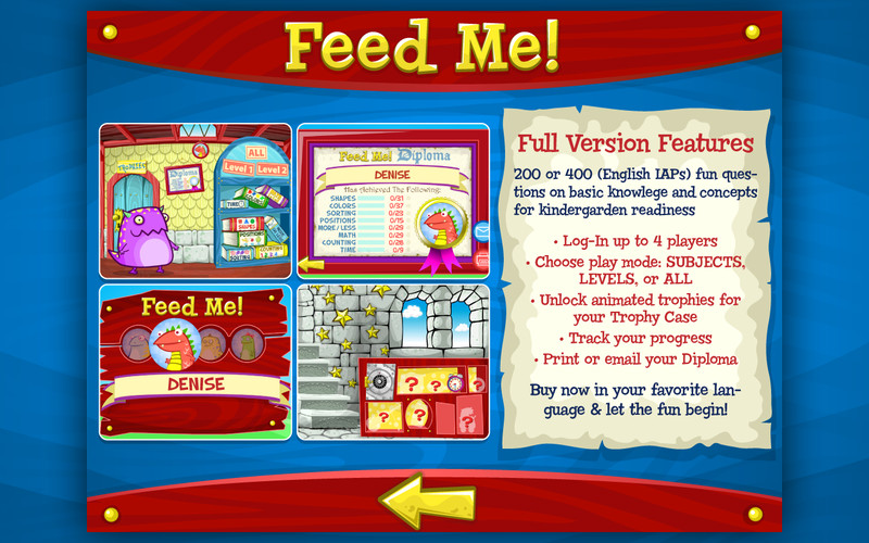 Feed Me PencilBot Preschool Learning Center 1.2 : Feed Me PencilBot Preschool Learning Center screenshot