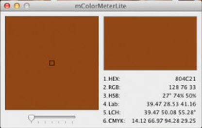 mColorMeterLite 1.0 : Main Window