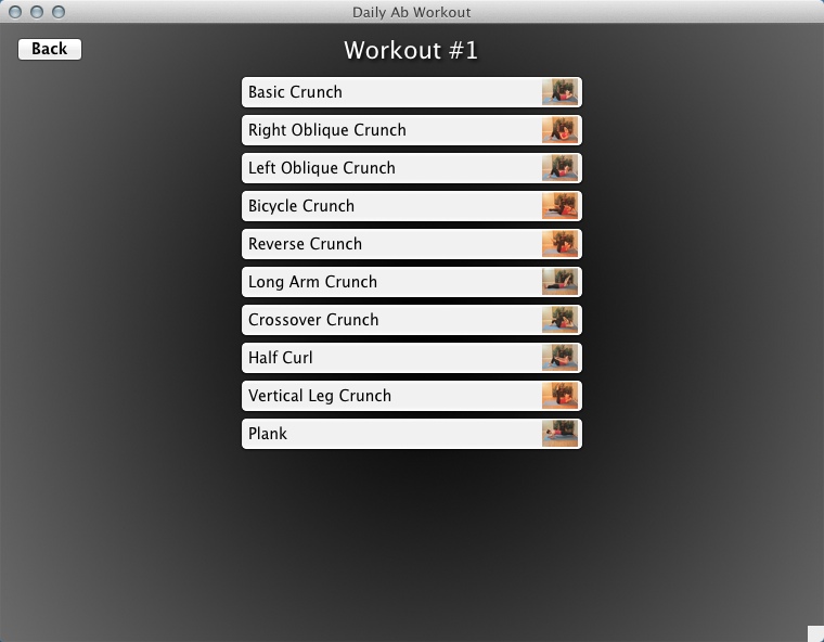 Daily Ab Workout 2.1 : Selecting Exercise Tutorial
