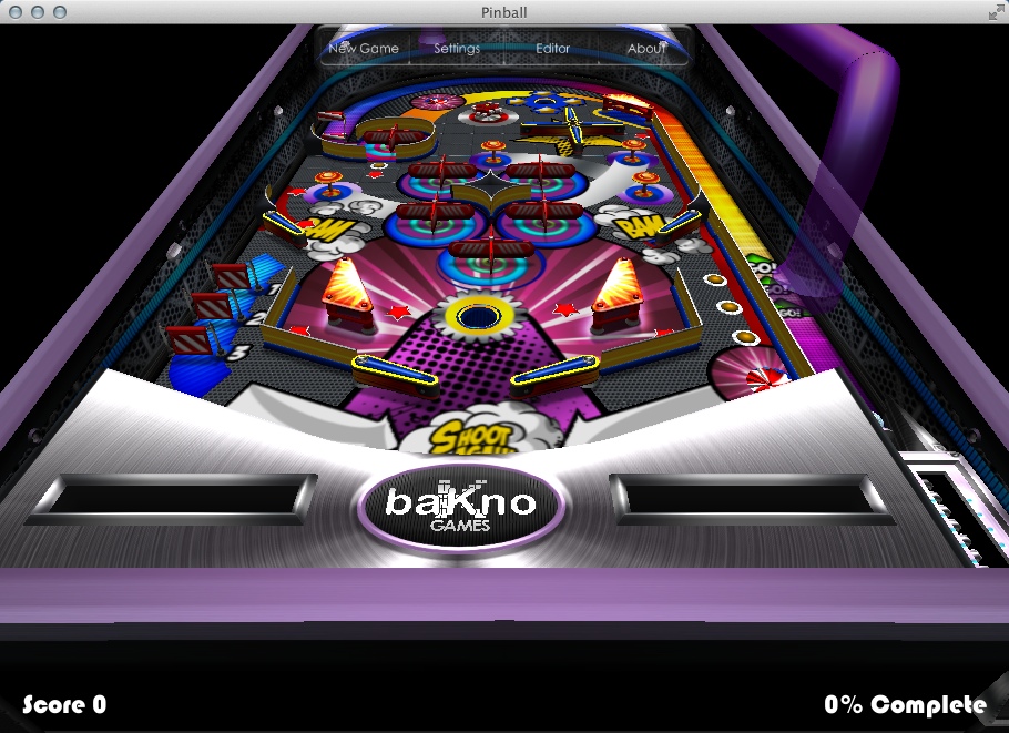Pinball 9.0 : Gameplay Window