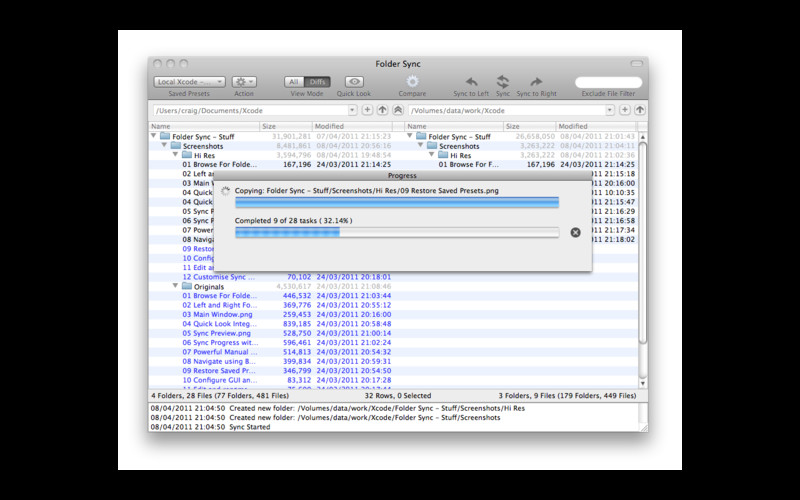 Folder Sync 1.4 : Folder Sync screenshot