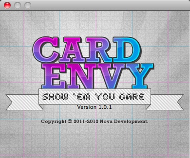 Card Envy 1.0 : About Window