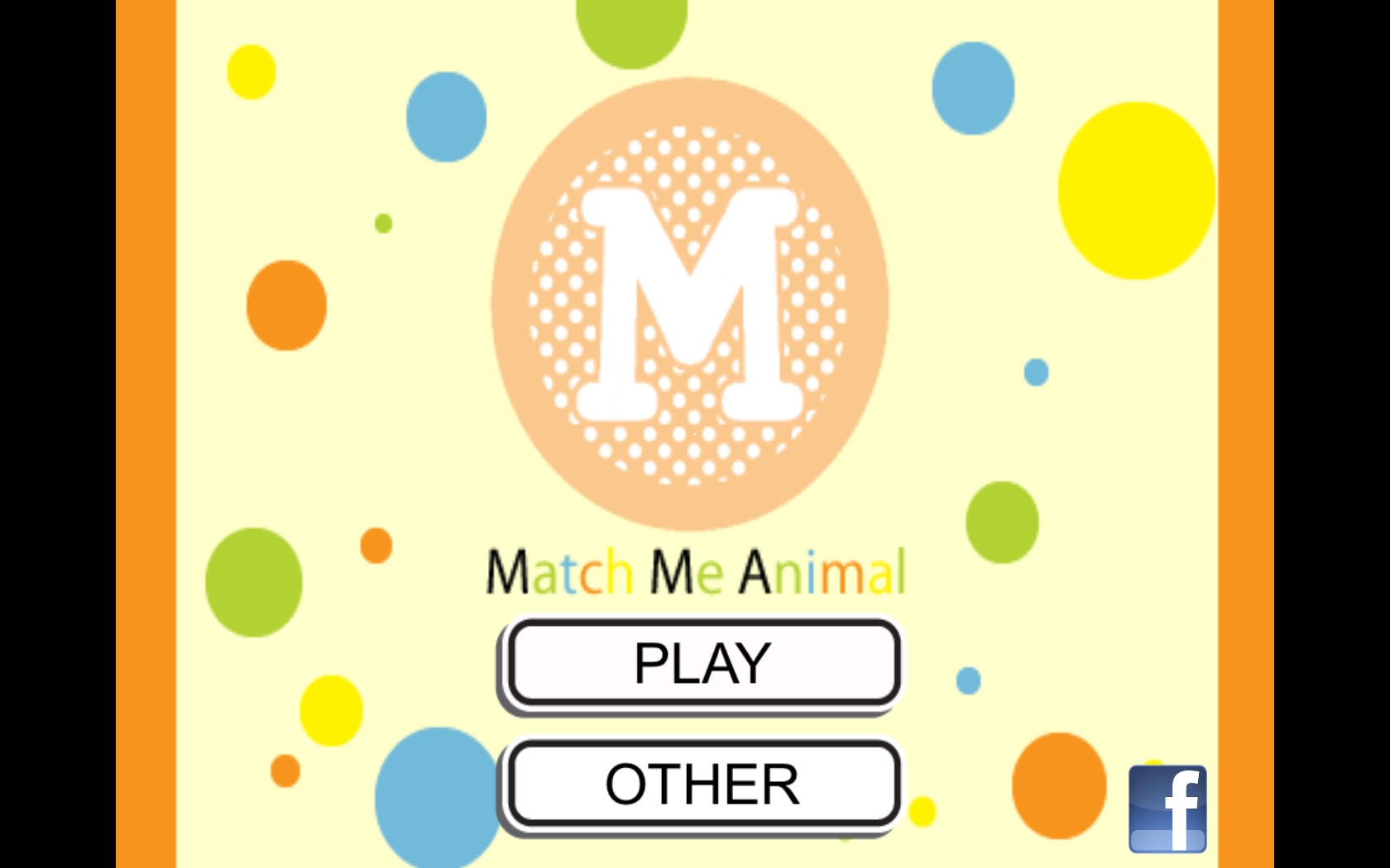 Match Me Animal MA 1.3 : Main menu